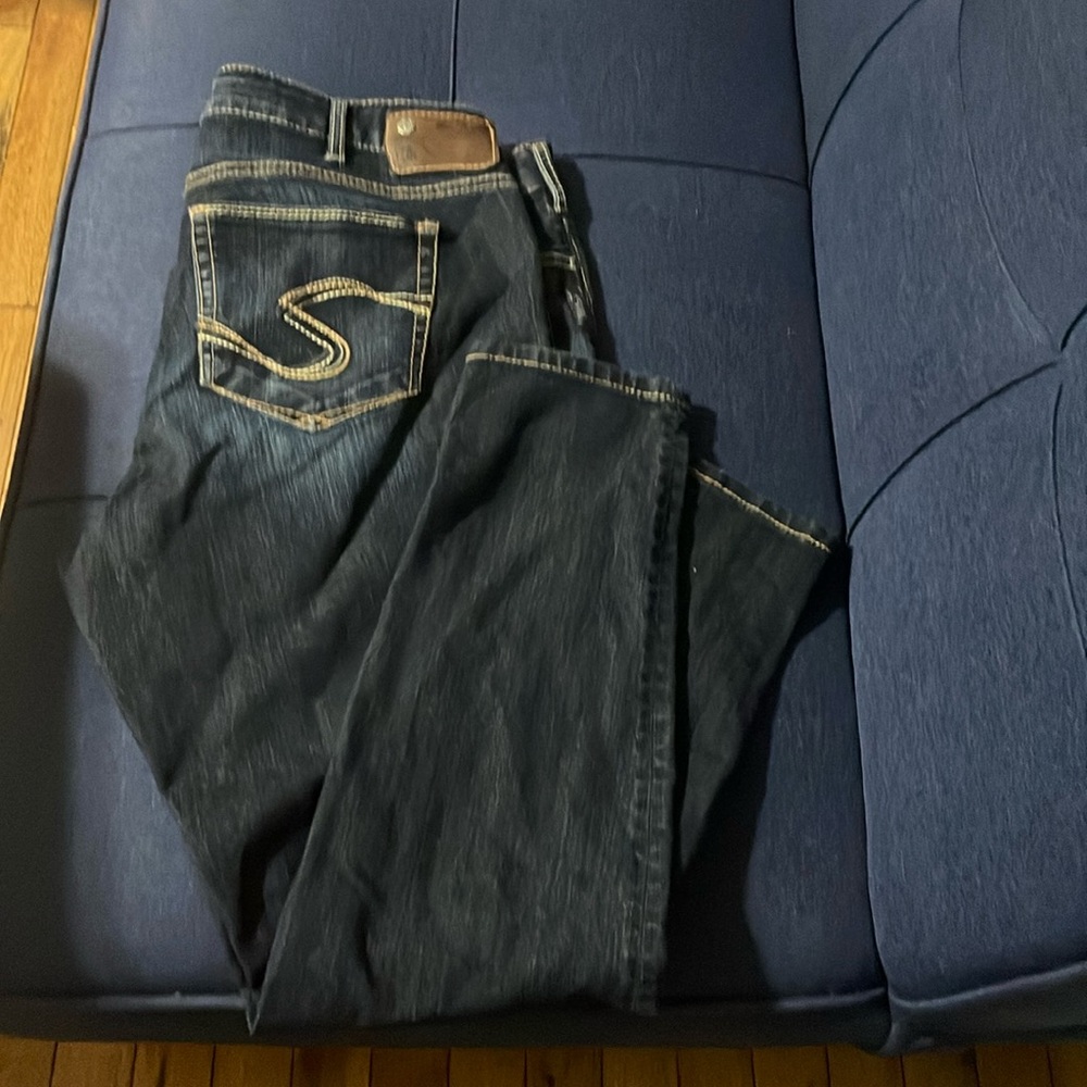 Silver jeggings very cute and nearly new